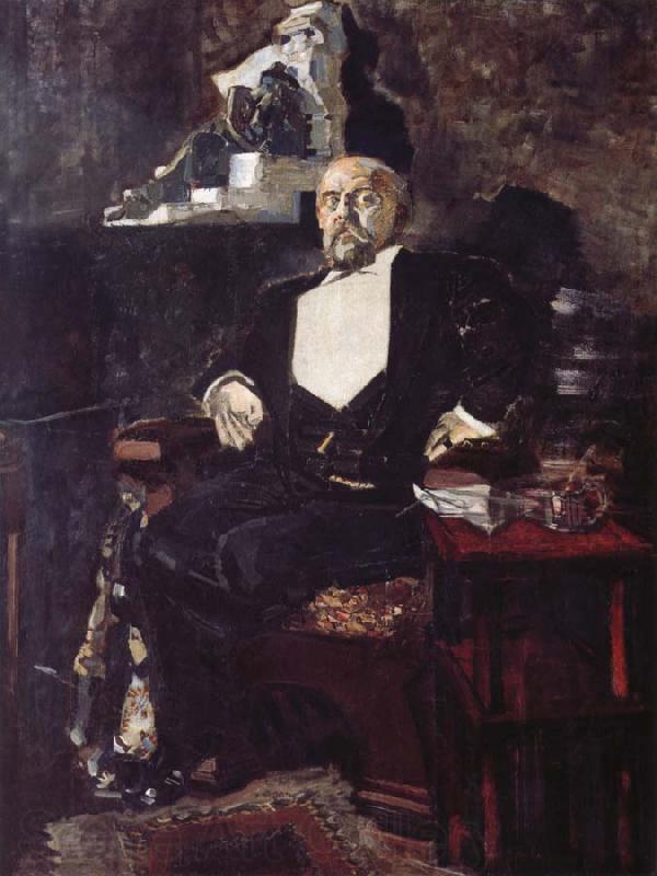 Mikhail Vrubel The portrait of Mamontoff